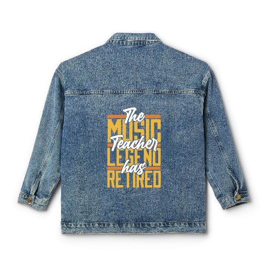 Music Teacher Retired Classic Women's Denim Jackets