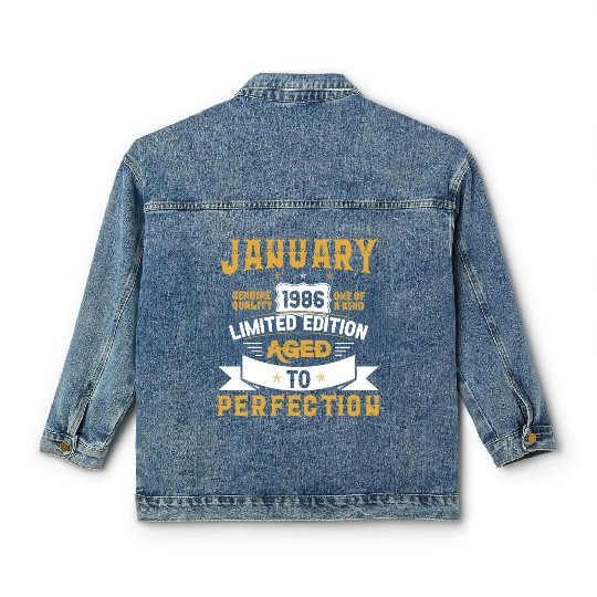 January 1986 Limited Edition Aged To Perfection Classic Women's Denim Jackets
