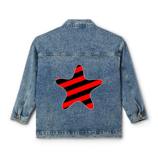 CUTE STARFISH NEON Classic Women's Denim Jackets