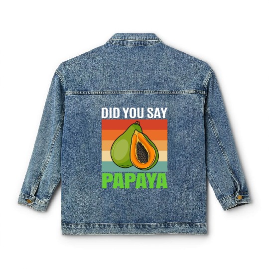 Did You Say Papaya Classic Women's Denim Jackets
