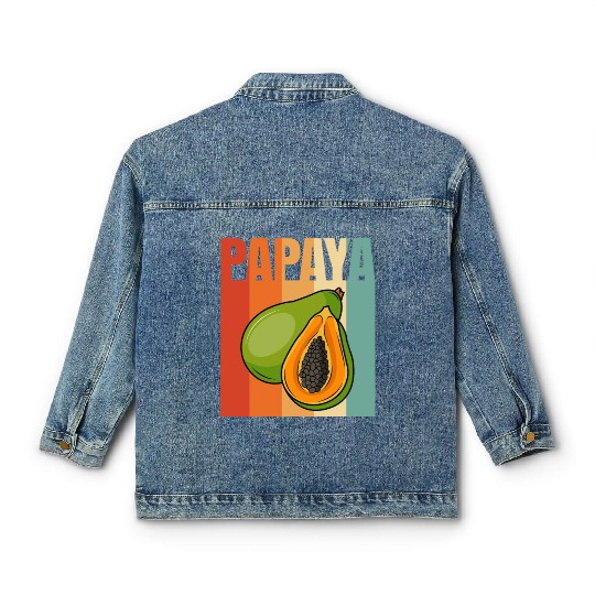 Retro Papaya Classic Women's Denim Jackets