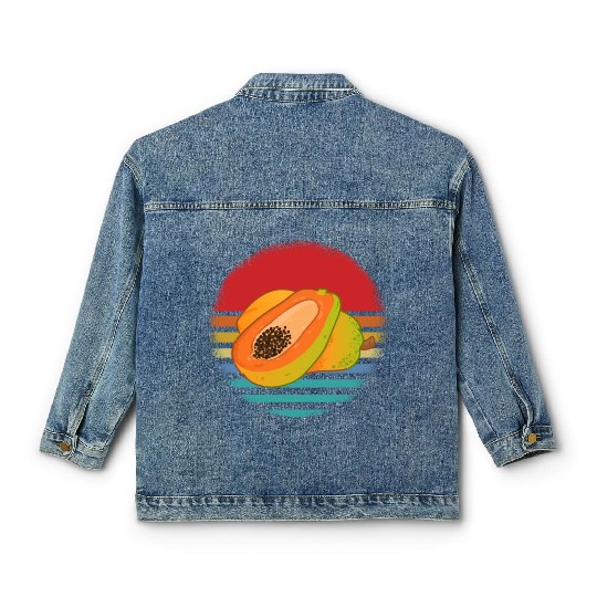 Retro Papaya Classic Women's Denim Jackets