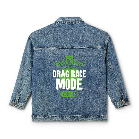 Drag Racing Race Car Drag Race Classic Women's Denim Jackets