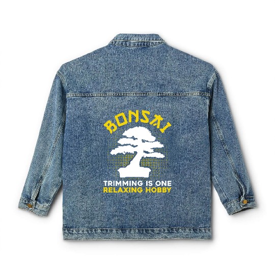 Bonsai Tree Owner Gift Bonsai Tree Gardening Classic Women's Denim Jackets