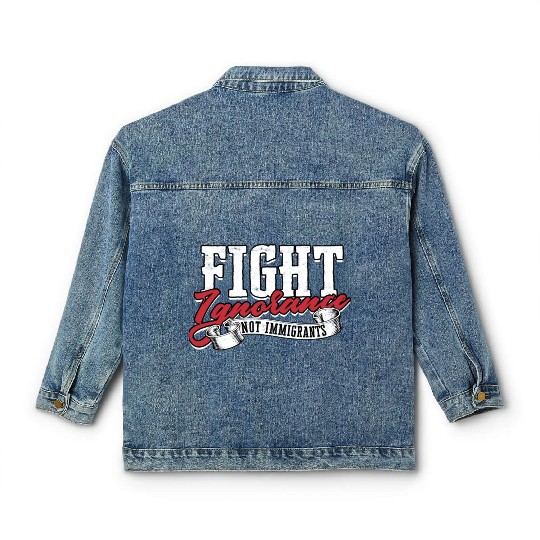 US Immigrant Indigenous USA Immigrants america Classic Women's Denim Jackets