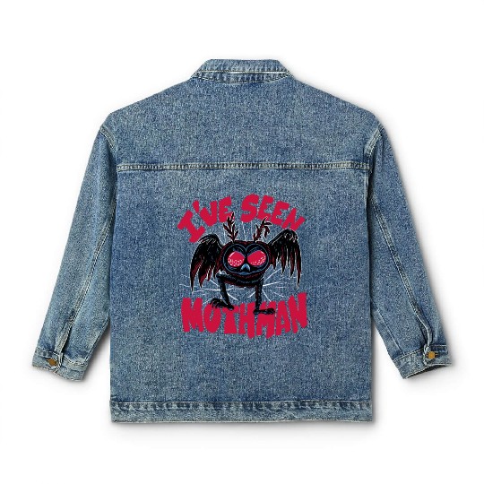 I have seen mothman I have seen mothman inspiratio Classic Women's Denim Jackets