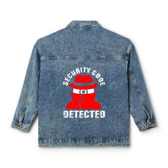Network And Computer Security Hard Disc Detective Classic Women's Denim Jackets