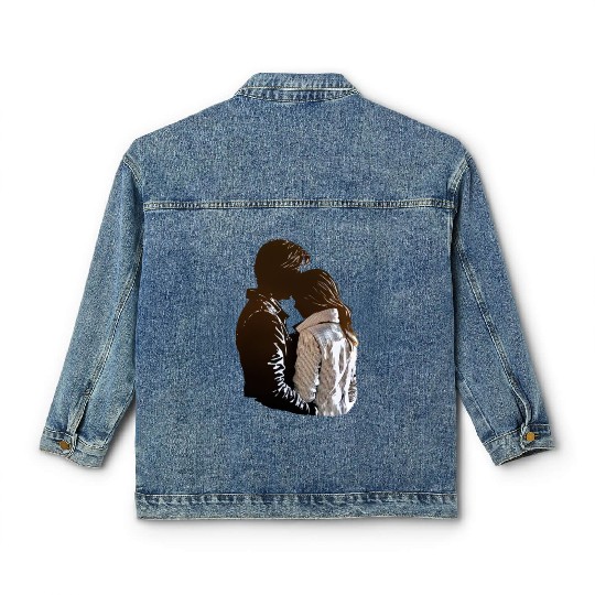 Sweet Couple's Warm Embrace, Valentine's Gift, Classic Women's Denim Jackets