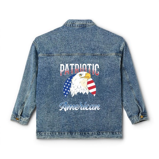 Patriotic American Patriot US USA Classic Women's Denim Jackets