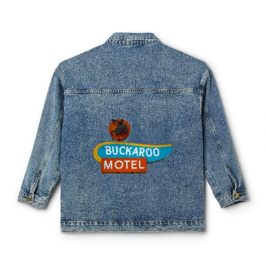 Buckaroo Motel Sign Route 66 Tucumcari New Mexico Classic Women's Denim Jackets