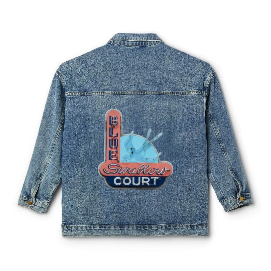 Blue Swallow Court Route 66 Tucumcari Classic Women's Denim Jackets