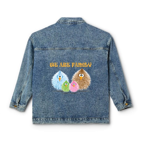 we are family 2 Classic Women's Denim Jackets