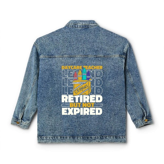 Daycare Teacher Retired Classic Women's Denim Jackets