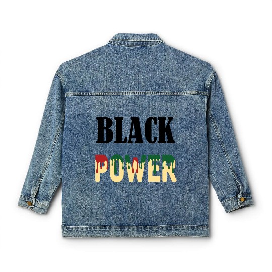 Black Power Classic Women's Denim Jackets