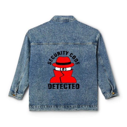 Network And Computer Security Hard Disc Detective Classic Women's Denim Jackets