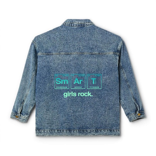 SMART GIRLS ROCK - Elements Periodic Table Classic Women's Denim Jackets