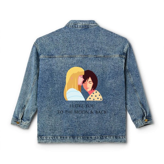 lesbian lgbtq pride valentine day 202 valentines Classic Women's Denim Jackets