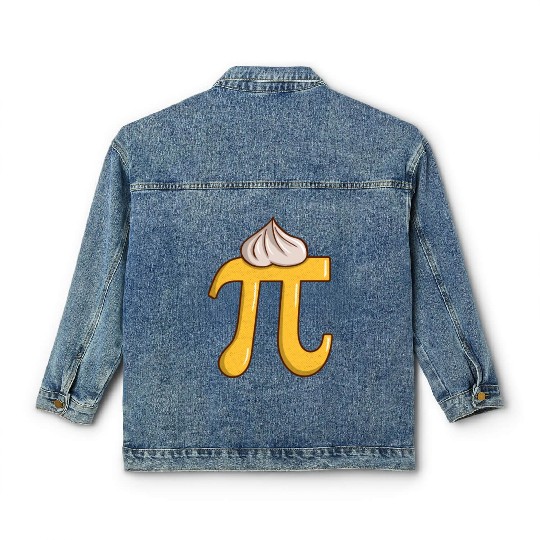 Lemon Meringue Pi - Funny Pi Day Math Teacher Classic Women's Denim Jackets