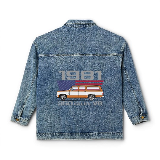 1981 Burnt Orange Classic Women's Denim Jackets