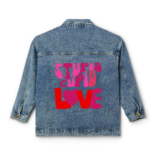 stupid cupid Classic Women's Denim Jackets