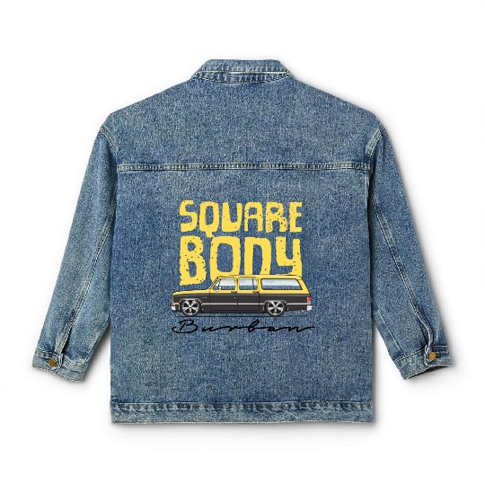 square body Colonial yellow Classic Women's Denim Jackets