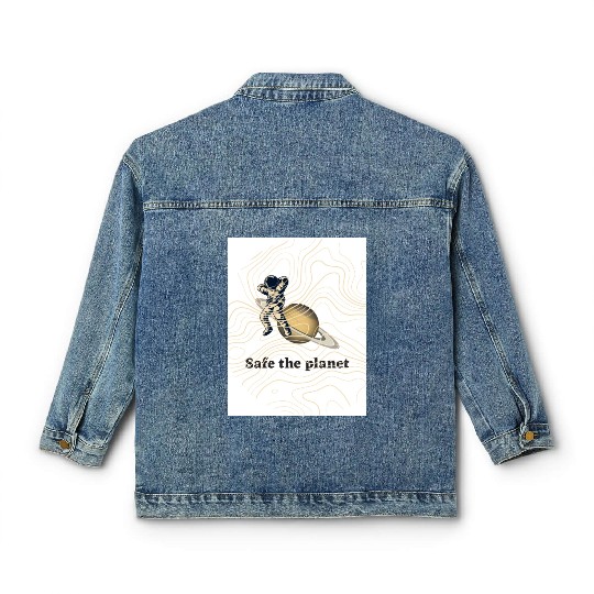 Safe the planet Classic Women's Denim Jackets