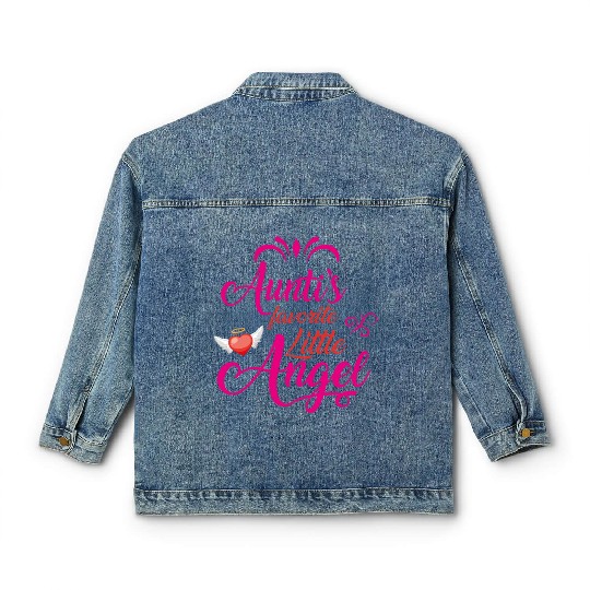 Aunti's Favorite Little Angel Classic Women's Denim Jackets