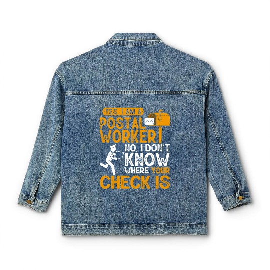 Postal Worker, Post Man Classic Women's Denim Jackets