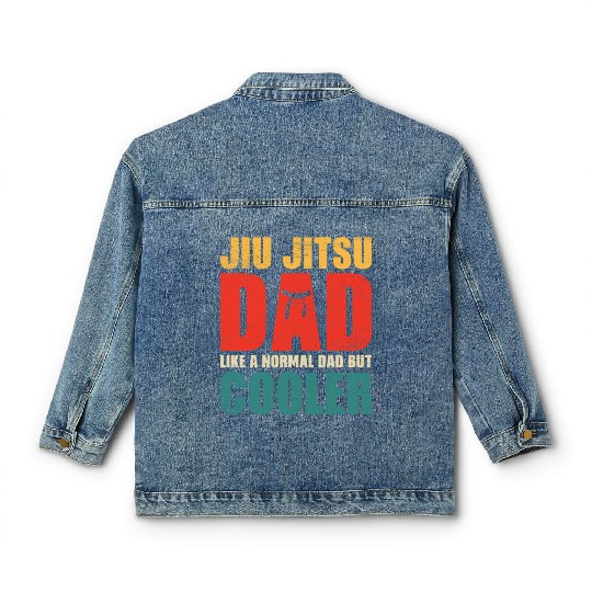 Jiu-jitsu dad like a normal dad but cooler Classic Women's Denim Jackets