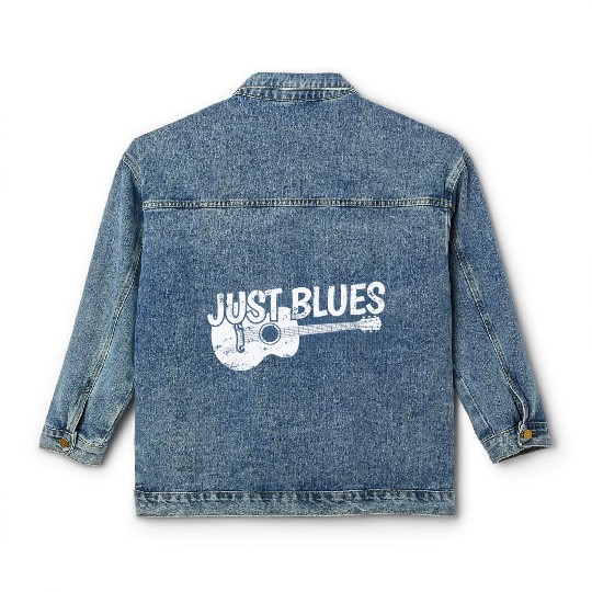 Just Blues Music Trumpet Chicago Classic Women's Denim Jackets