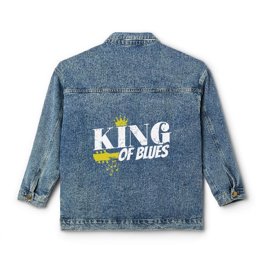 King of Blues Music Trumpet Singer Classic Women's Denim Jackets