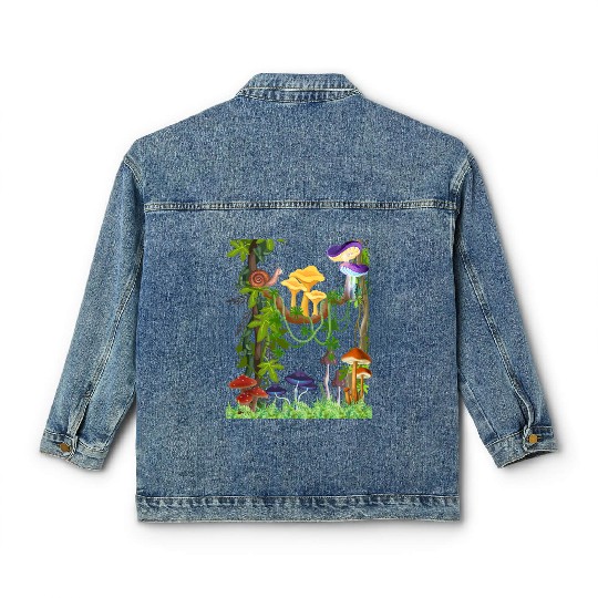 Tropical Scene Classic Women's Denim Jackets