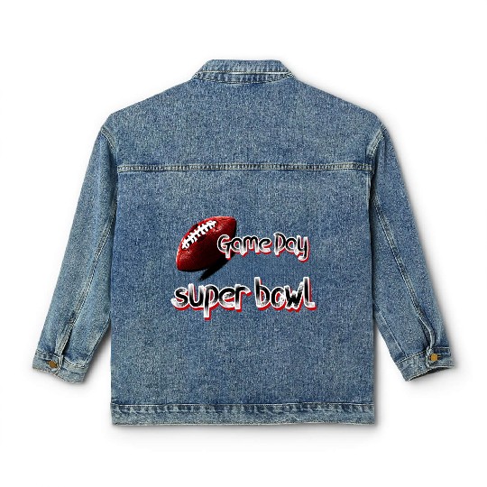 super bowl sunday Classic Women's Denim Jackets