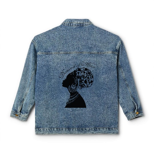 Diamond of Africa black power Classic Women's Denim Jackets