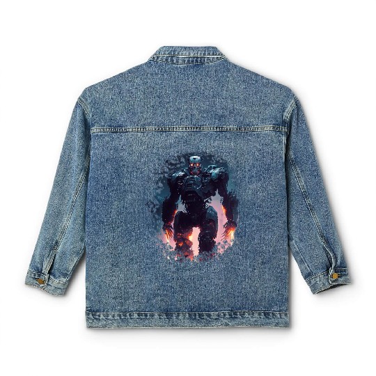 Terminator Exoskeleton Classic Women's Denim Jackets