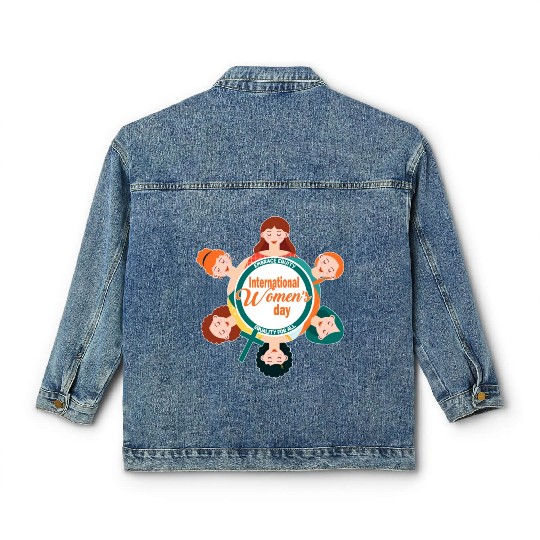 International Women's Day: Equality, Embrace Equit Classic Women's Denim Jackets