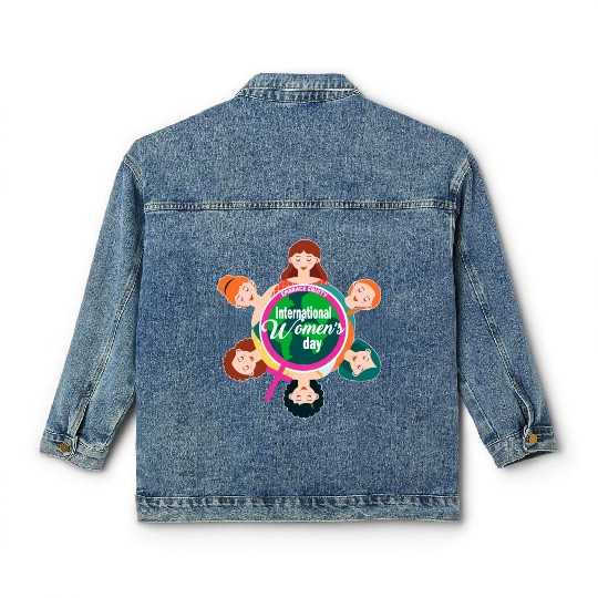 International Women's Day Theme 2023 Embrace Equit Classic Women's Denim Jackets
