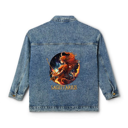 Embrace Your Sagittarius Identity: Sagittarius Pri Classic Women's Denim Jackets