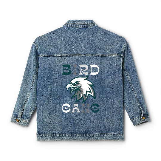 Eagle Bird Gang Funny Philadelphia Classic Women's Denim Jackets