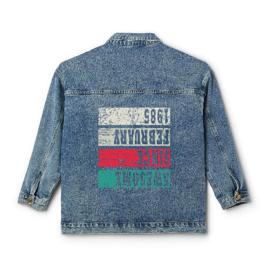 Retro Birthday Year Vintage 1985 Classic Women's Denim Jackets