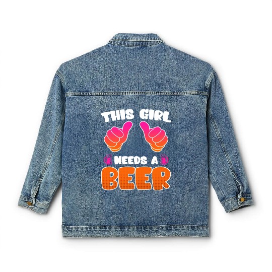 This girl needs a beer vacation Spring Break Classic Women's Denim Jackets