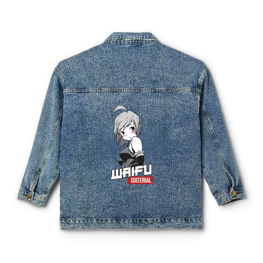Waifu Material - Anime Manga Wife Classic Women's Denim Jackets