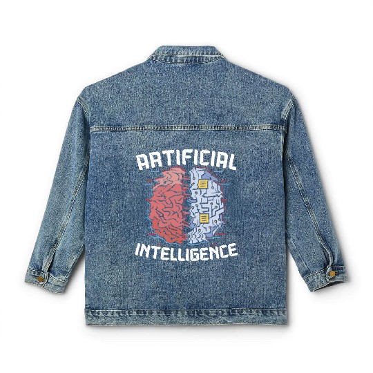 Deep Learning AI Artificial Intelligence Robotics Classic Women's Denim Jackets