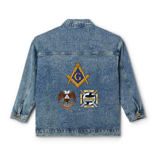 Mason Scottish Rite Knights Templar Classic Women's Denim Jackets