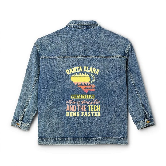 Santa Clara San Francisco United States Design Classic Women's Denim Jackets