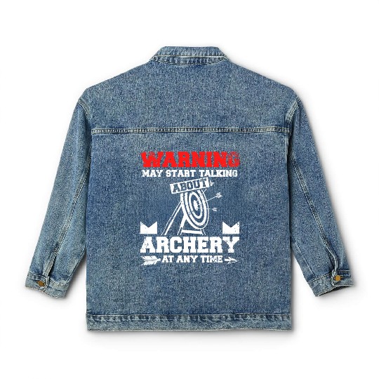 Start talking about archery at any time Classic Women's Denim Jackets