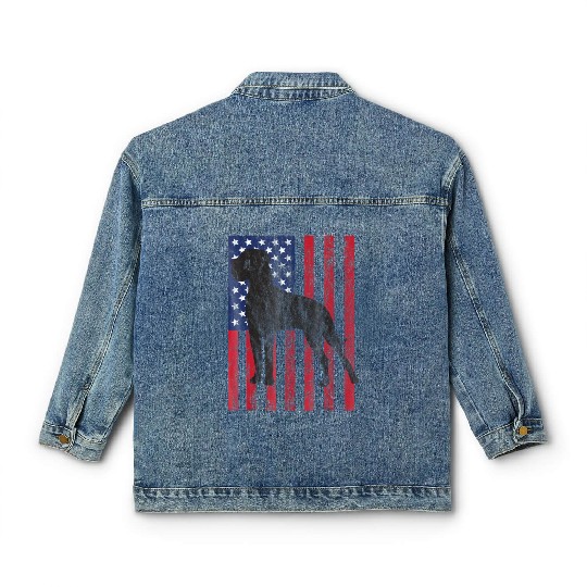 Great Dane Classic Women's Denim Jackets Patriotic Gre