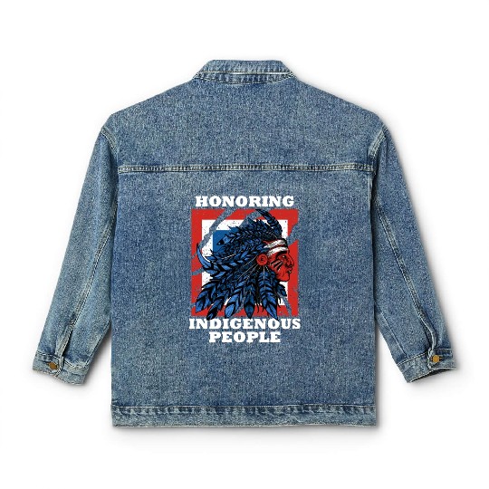 Honoring Indigenous People Heritage Native America Classic Women's Denim Jackets