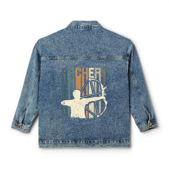 Retro Vintage Archery Classic Women's Denim Jackets