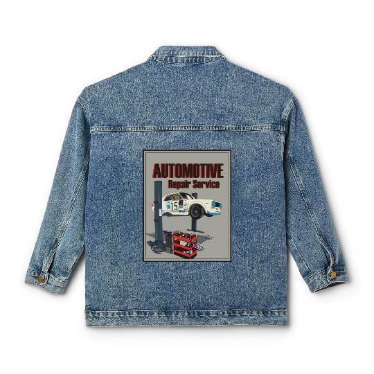 Automotive repair service Classic Women's Denim Jackets